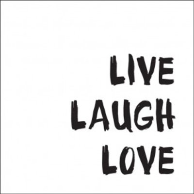 Tile Junkie Tegelsticker Live Laugh Love