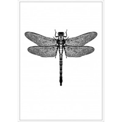 Tile Junkie Postkaart dragonfly
