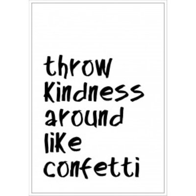 Tile Junkie Postkaart Throw Kindess