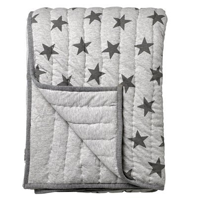Bloomingville Plaid grijs sterren