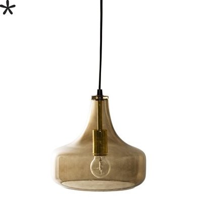 Bloomingville Hanglamp glas bruin