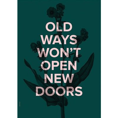 I Love My Type Poster New Doors - Racing green