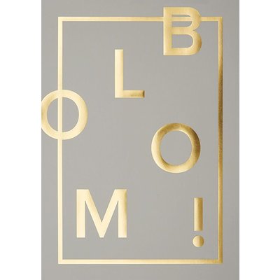I Love My Type Poster Bloom! - real grey