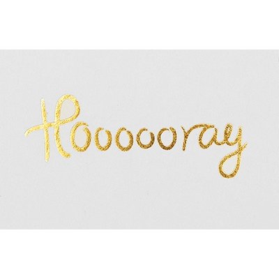 I Love My Type "Hoooooray" mini message cards