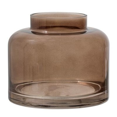 Bloomingville Vaas glas, bruin