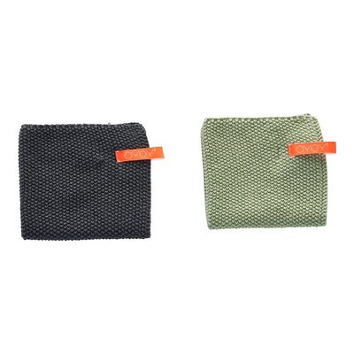 OYOY Vaatdoekenset Pale mint & Grey