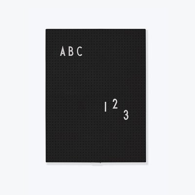 Design Letters Message Board a4 Black
