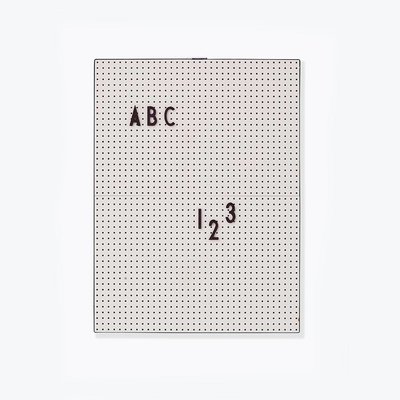 Design Letters Message Board a4 Grey