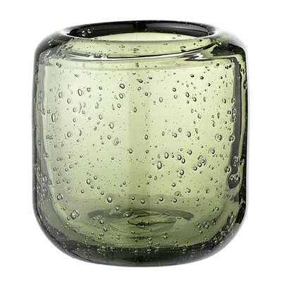 Bloomingville Waxinelicht groen glas
