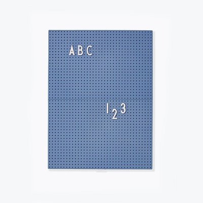 Design Letters Message Board a4 Blue