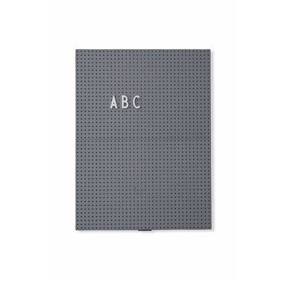 Design Letters Message Board A4 Dark Grey