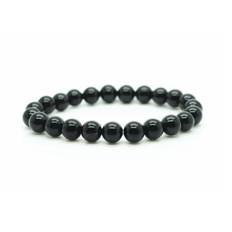 Plain Onyx natuursteen armband