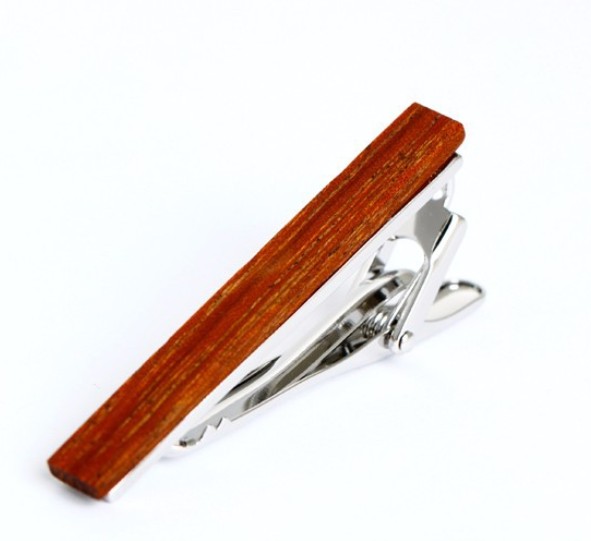 Stropdas Clip Hout