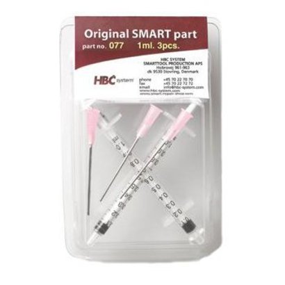 1ml aiguille et la seringue 3pcs 3pcs
