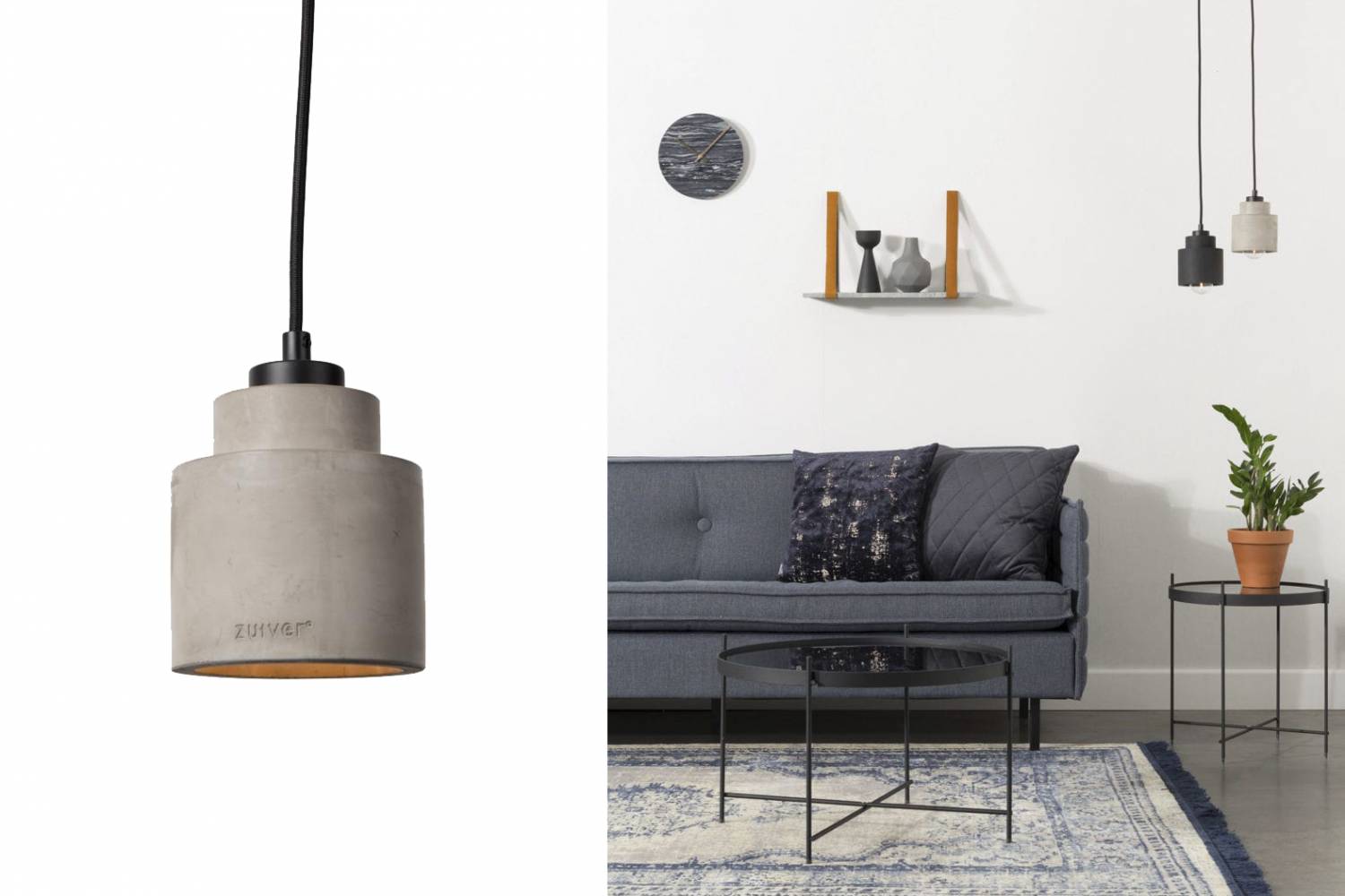 The Left Concrete hanglamp van het merk Zuiver
