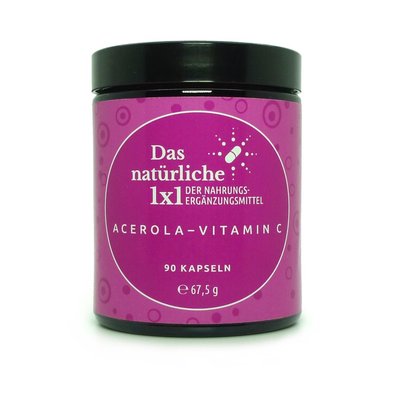Vitamin C Kapseln im Glas