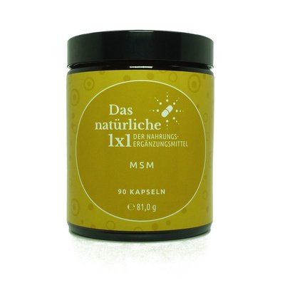 MSM-Kapseln im Glas
