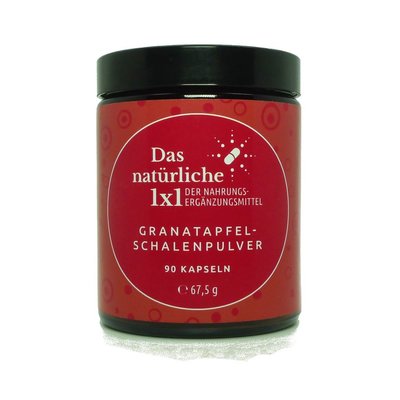 Granatapfel-Kapseln im Glas