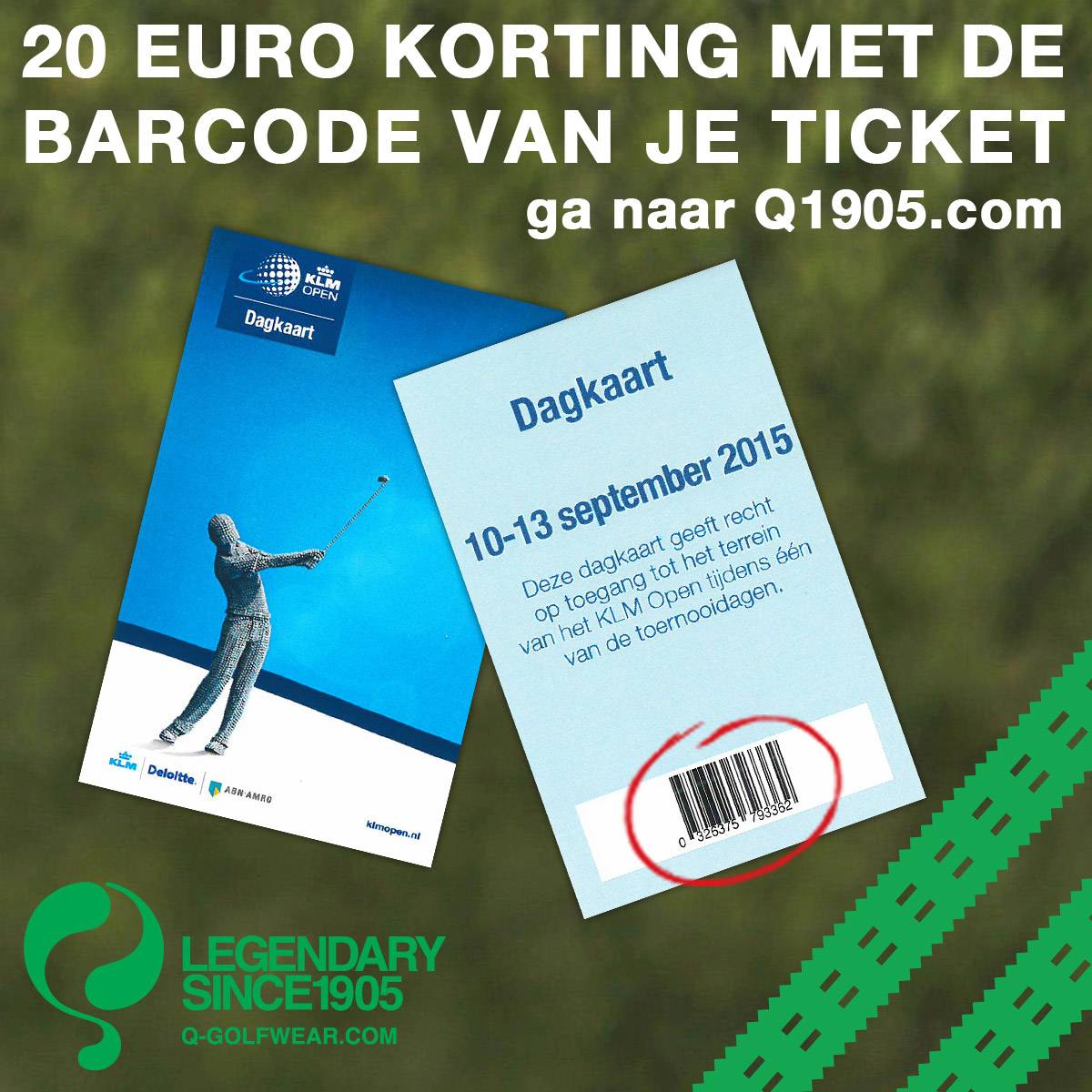 Jouw KLM Open ticket is geld waard