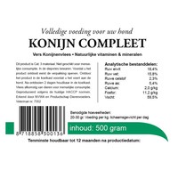 thumb-Kivo konijn compleet vers vlees 500 gram-3