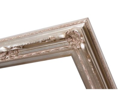 Nice - silberner Barock-Rahmen mit Ornament