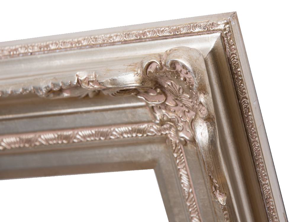 Nice - silberner Barock-Rahmen mit Ornament