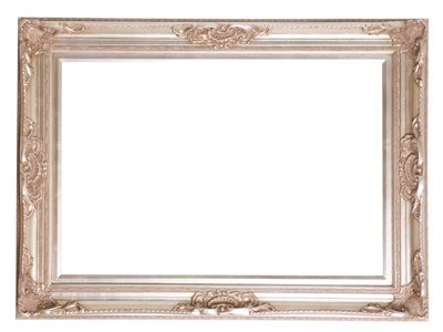 Nice - silberner Barock-Rahmen mit Ornament
