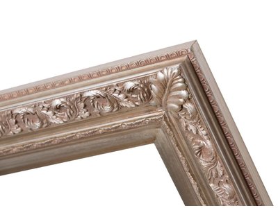Savona - silberner Barock-Rahmen mit Ornament