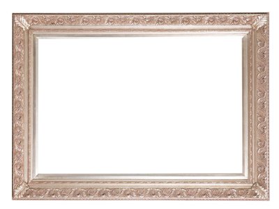 Savona - silberner Barock-Rahmen mit Ornament