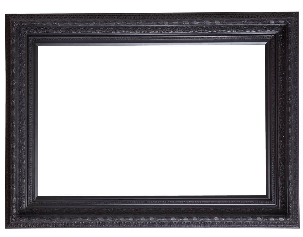 Vigo schwarzer Rahmen mit Ornament