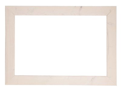 Wood - weißer Gerüstholzrahmen (geschmirgelt)