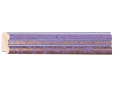 Spiegel mit violetten und goldenen Rahmen