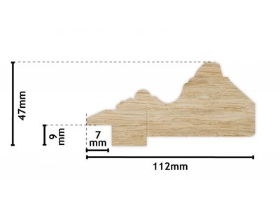 Montpellier - Silber Rahmen aus Holz