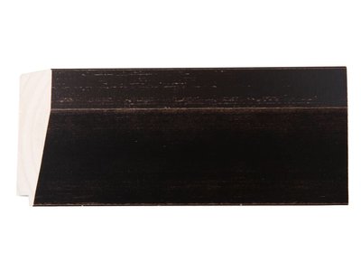 Spiegel mit dunkelbraunem Holzrahmen