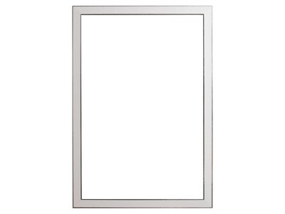 Silberner und weißer Design-Bilderrahmen