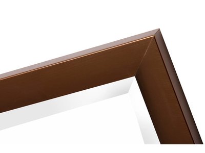 Corte - diagonaler Design-Spiegel in der Farbe Bronze