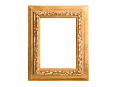Erschwinglicher goldener Fotorahmen aus Holz