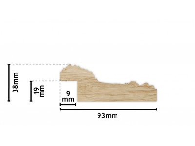 Nyons - Barock silberner Rahmen aus Holz