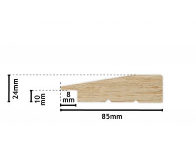 Spiegel mit schwarzem Holzrahmen