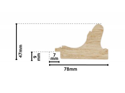 Sicilia - eleganter silberner Rahmen aus Holz