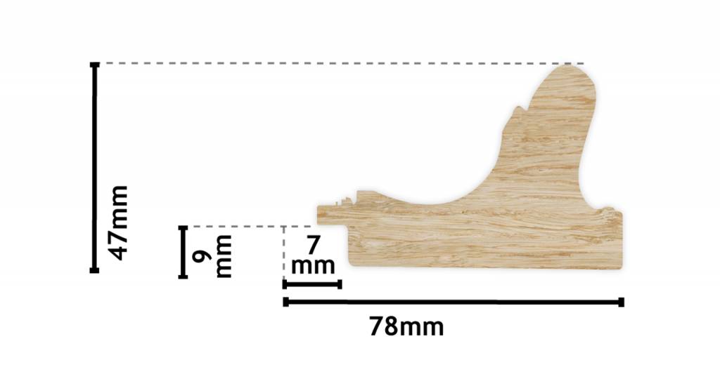 Sicilia - eleganter silberner Rahmen aus Holz
