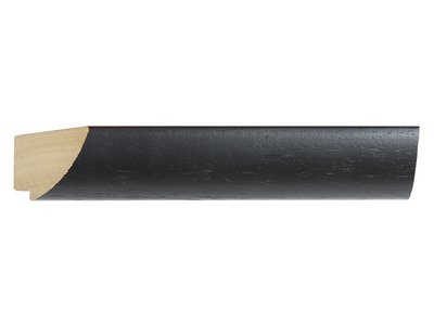 Spiegel mit schwarzem Holzrahmen
