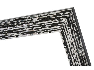 Toscane - Bilderrahmen, Schwarz mit Silber