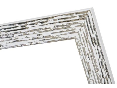 Toscane - Bilderrahmen, Weiß mit Silber