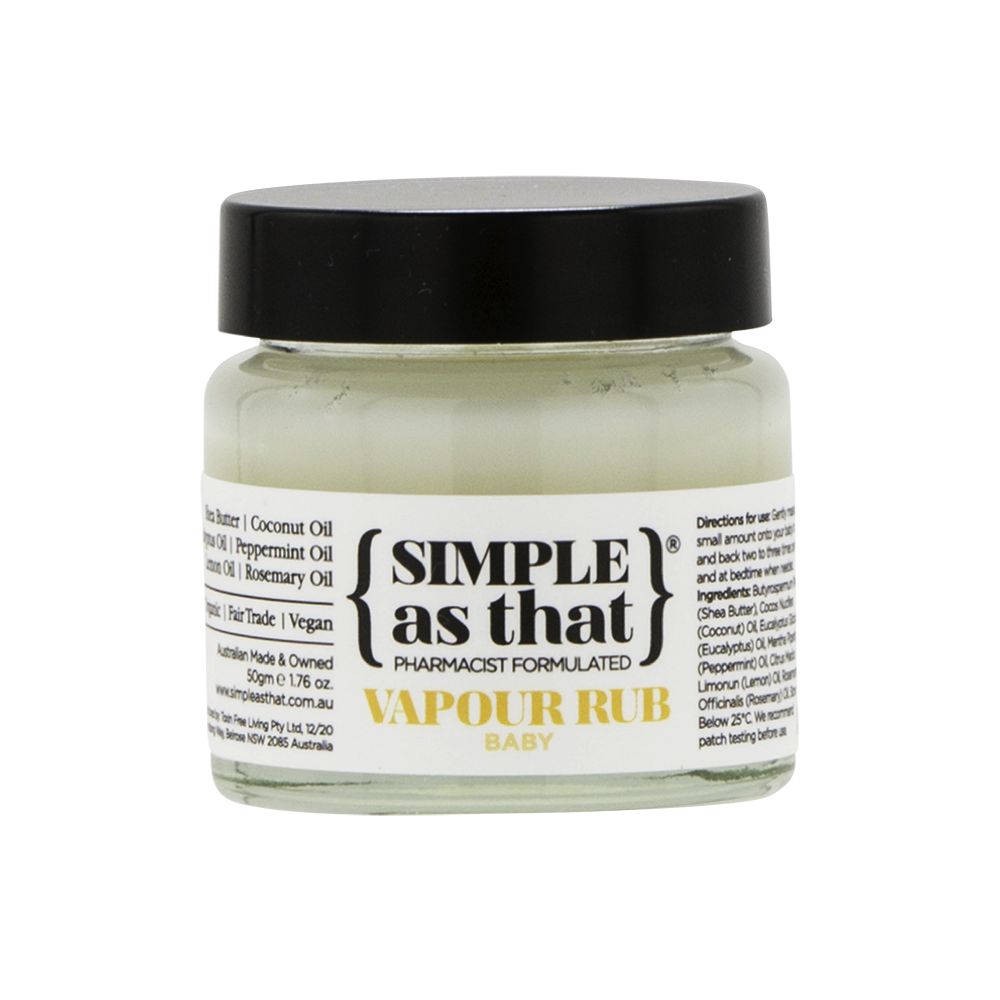 SIMPLE as that Vapour Rub Baby