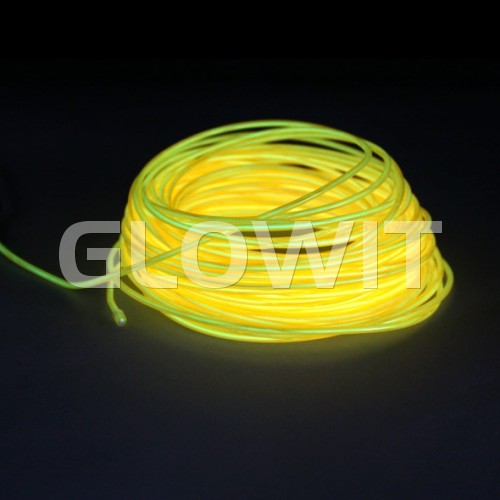 Glowit EL draad - 20m x 3.2mm - Geel
