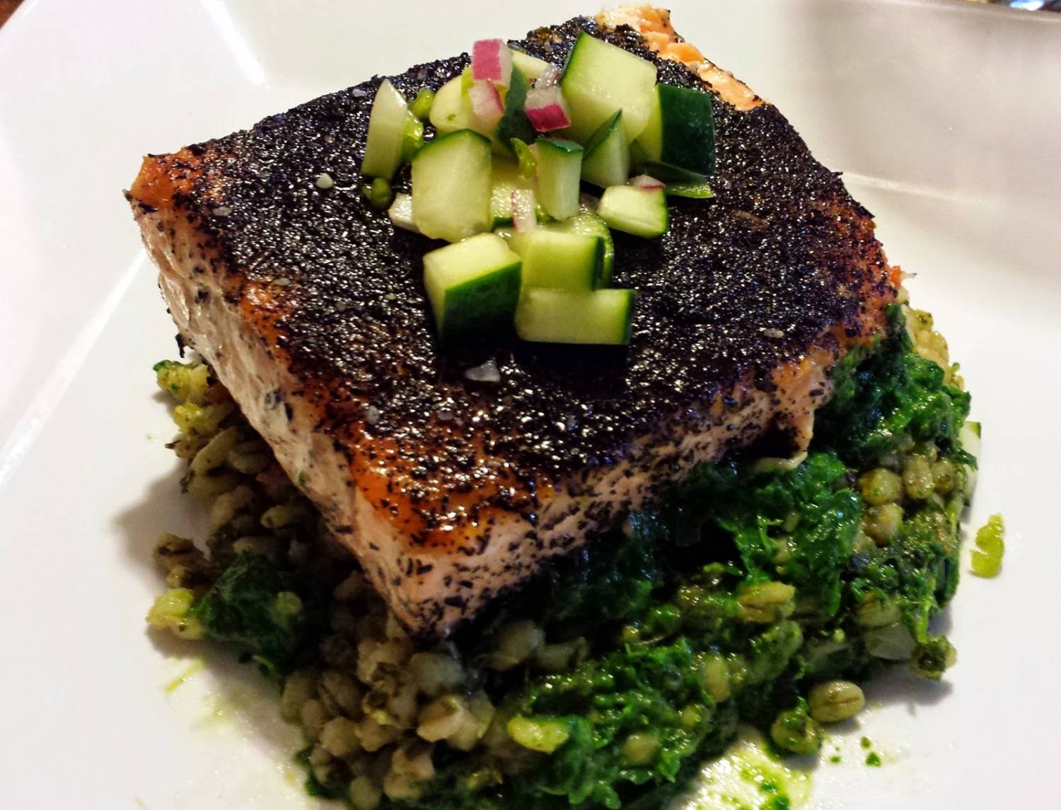 Koken met thee: Zalm