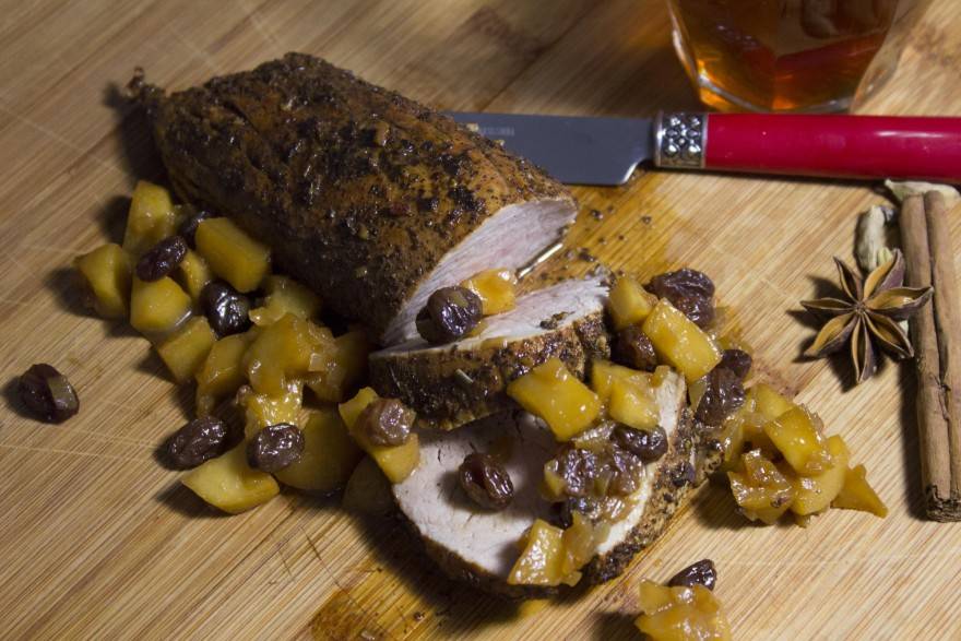 Koken met thee: Varkenshaas