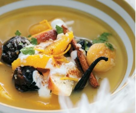 Koken met thee: Theesoep met fruit en munt