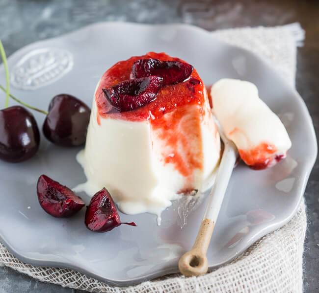 Koken met thee: Pannacotta met vlierbloesemsiroop